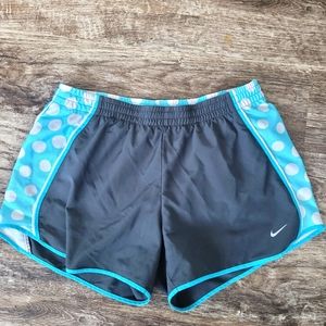 Nike Gray and Blue Athletic Shorts